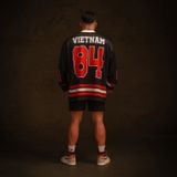 Áo thun tay dài Degrey Jersey long sleeve cổ tim in hình thời trang thể thao nam nữ màu đen- JERLONGD 