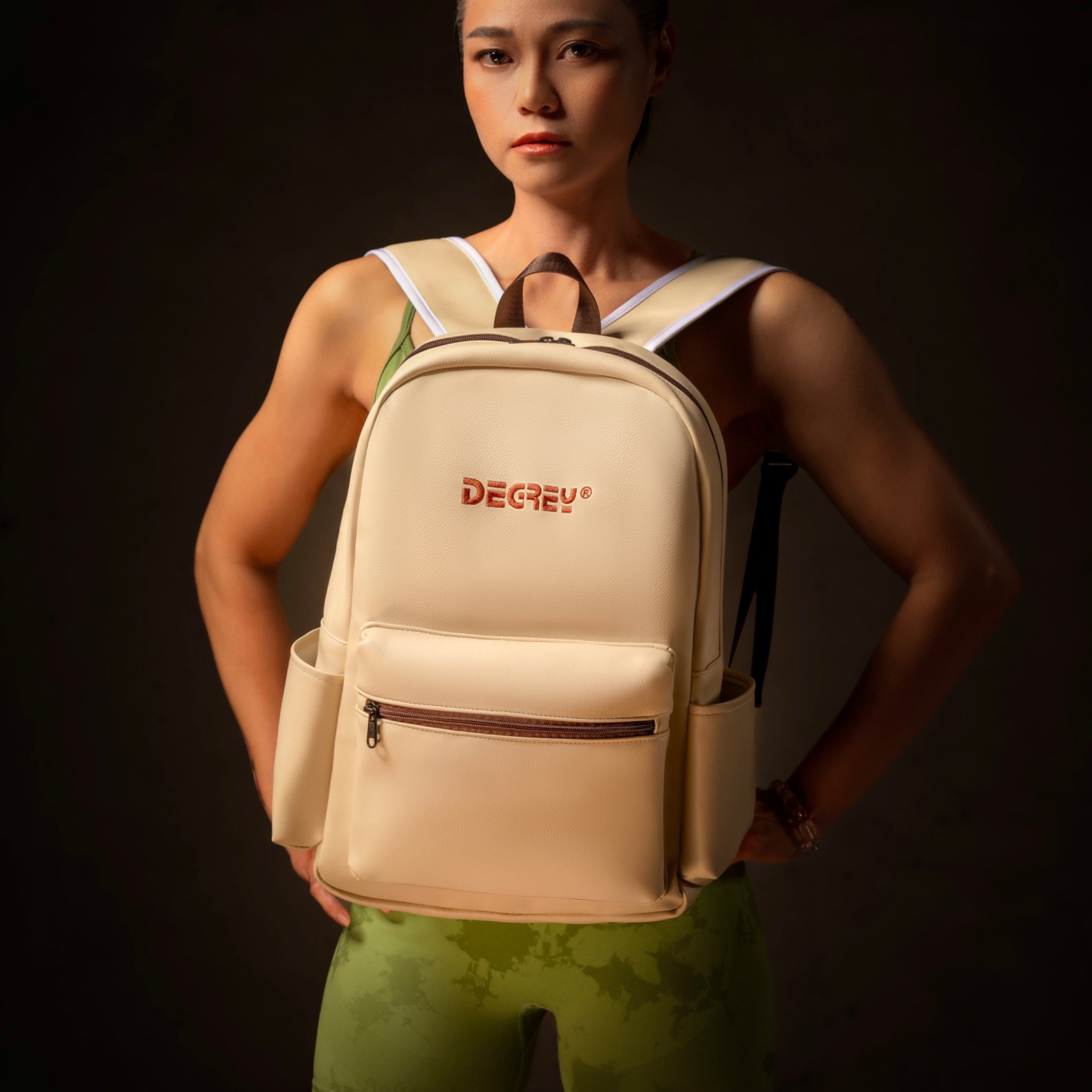  Degrey Leather Basic Balo Kem - LBBK 