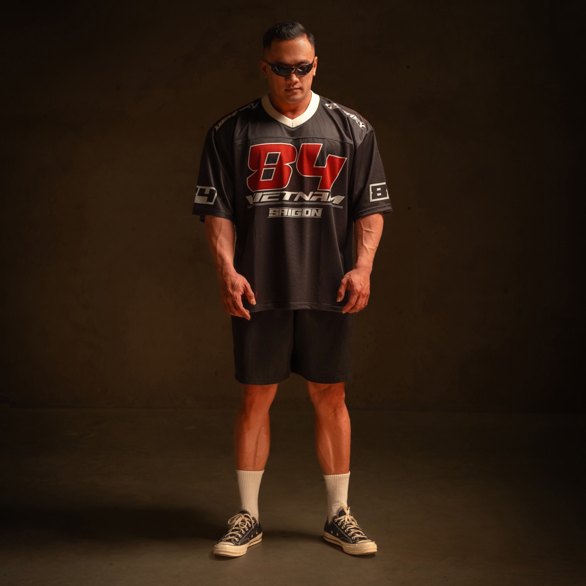  Áo thun Degrey Jersey cổ tim in hình thời trang thể thao nam nữ ss2 màu đen- JERD2 