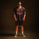  Áo thun Degrey Jersey cổ tim in hình thời trang thể thao nam nữ ss2 màu đen- JERD2 