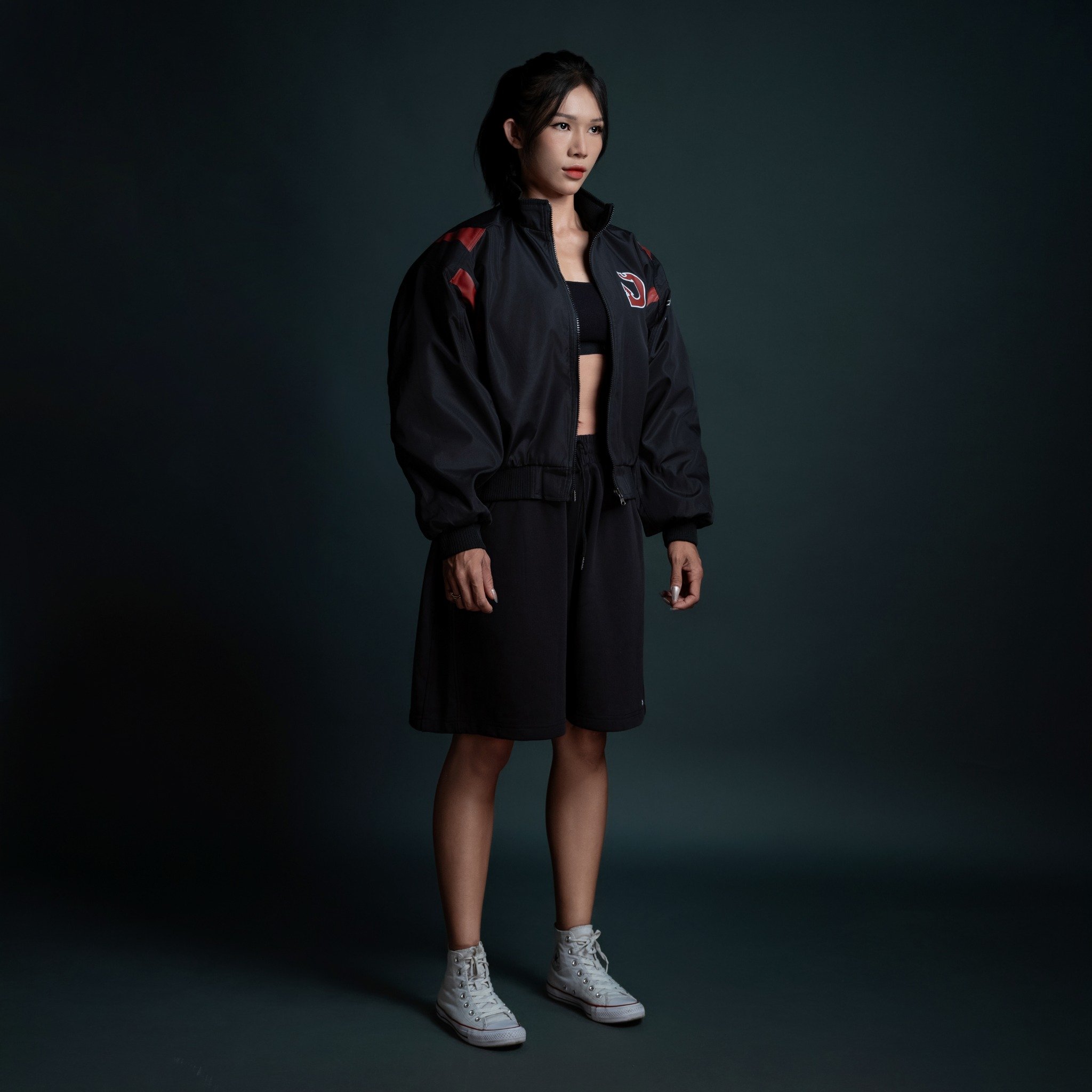  Áo khoác bomber Degrey màu đen Flexible - BOMBFLEX 