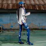  Áo thun tay dài Degrey Jersey long sleeve cổ tim in hình thời trang thể thao nam nữ Flexible x3 color - FLEX 