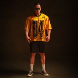  Áo thun Degrey Jersey cổ tim in hình thời trang thể thao nam nữ màu vàng- JERV 