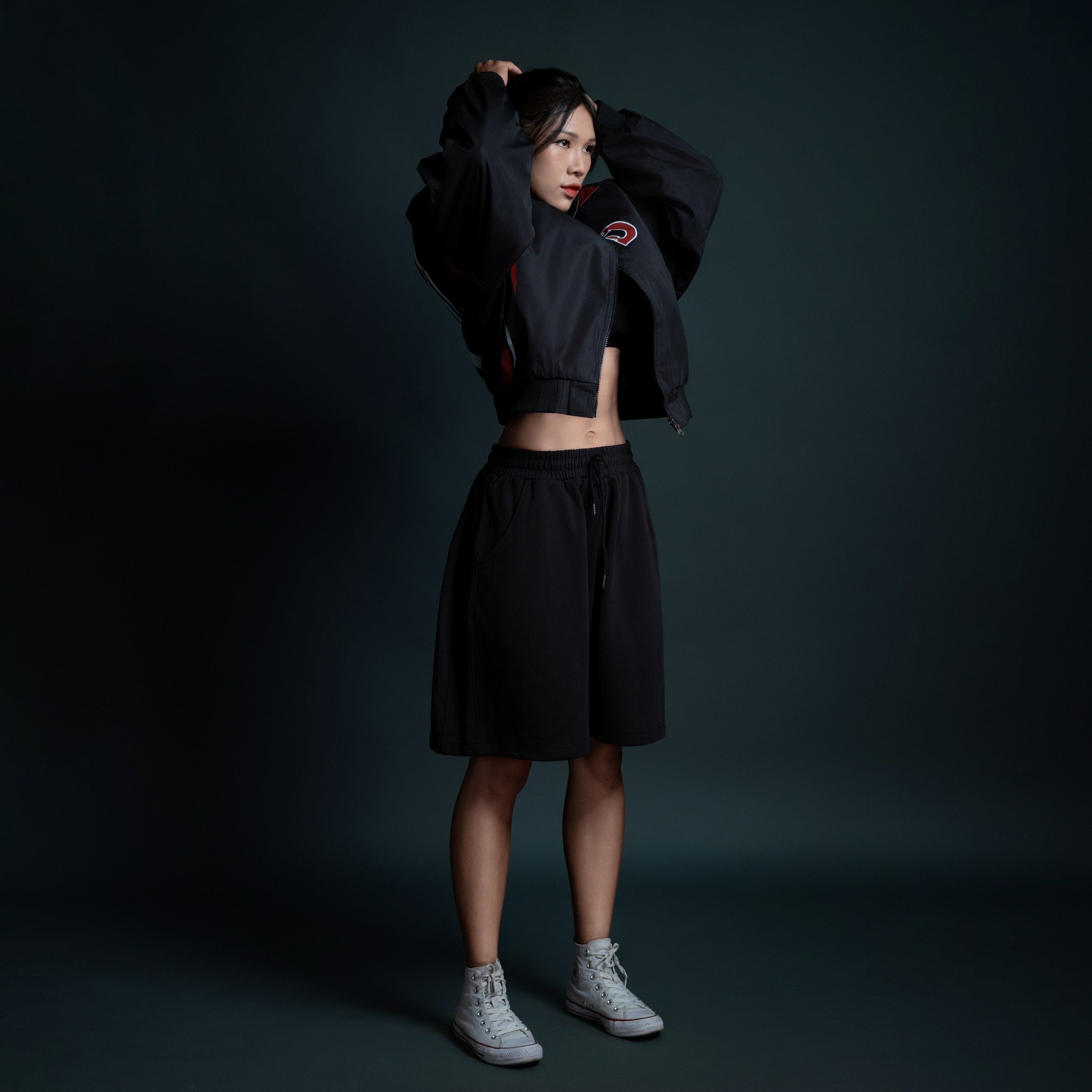  Áo khoác bomber Degrey màu đen Flexible - BOMBFLEX 