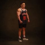  Áo ba lỗ Degrey Tanktop thể thao thời trang nam nữ màu đen - TANKD 