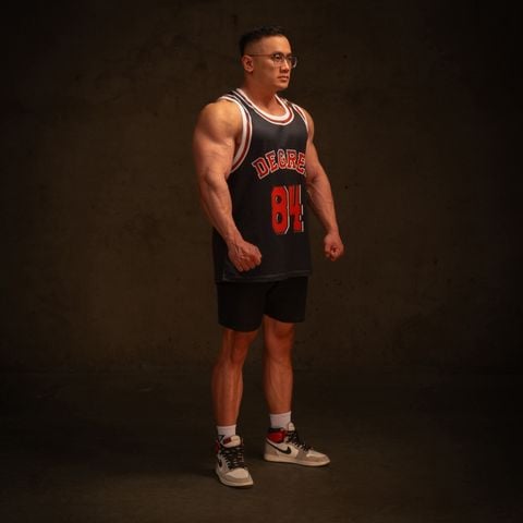  Áo ba lỗ Degrey Tanktop thể thao thời trang nam nữ màu đen - TANKD 