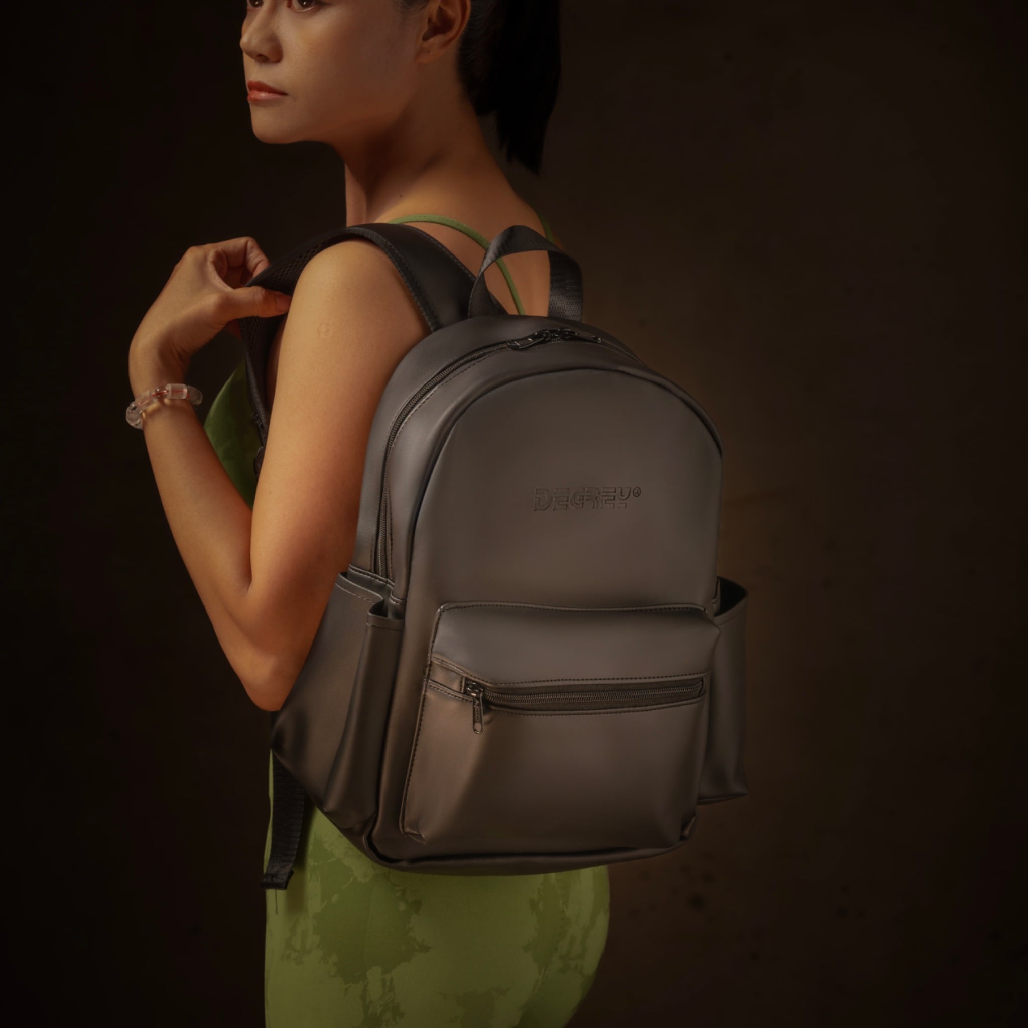  Degrey Leather Basic Balo Small Size - LBBM 