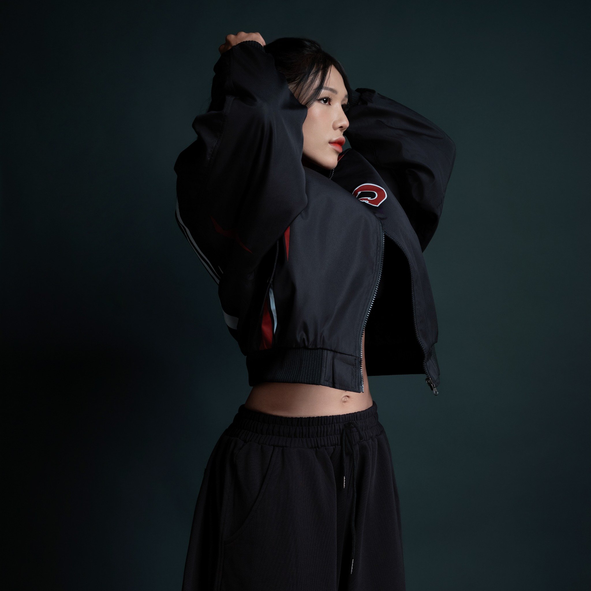  Áo khoác bomber Degrey màu đen Flexible - BOMBFLEX 
