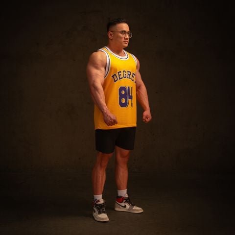  Áo ba lỗ Degrey Tanktop thể thao thời trang nam nữ màu vàng - TANKV 