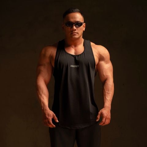  Áo Ba Lỗ Tanktop màu đen Gym Thể Thao Thoáng Mát In logo Degrey - Local Brand Degrey sport wear - BLGD 