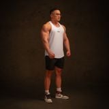  Áo Ba Lỗ Tanktop màu trắng Gym Thể Thao Thoáng Mát In logo Degrey - Local Brand Degrey sport wear - BLGT 