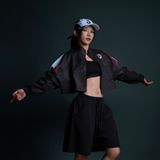  Áo Khoác Nữ Freesize Jacket Degrey TriEdge màu đen - EDGED 