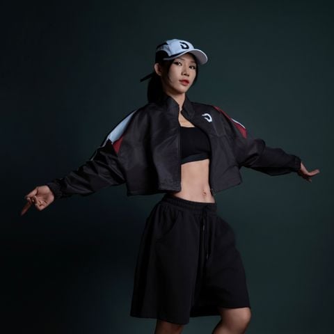  Áo Khoác Nữ Freesize Jacket Degrey TriEdge màu đen - EDGED 