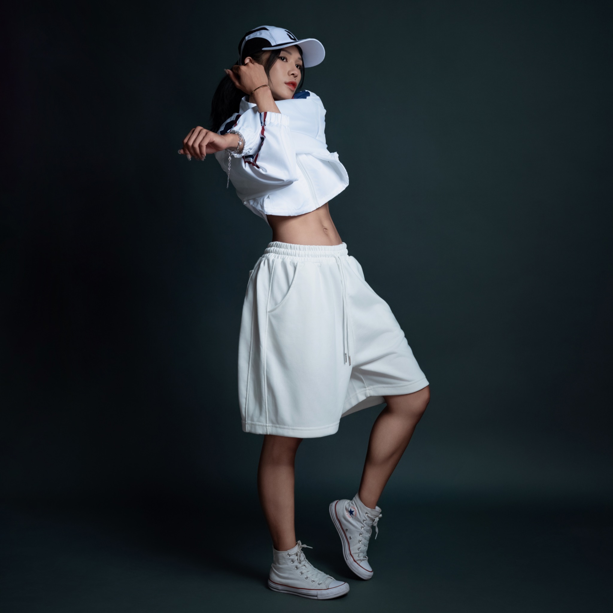  Áo Khoác Nữ Freesize Jacket Degrey TriEdge màu trắng - EDGET 