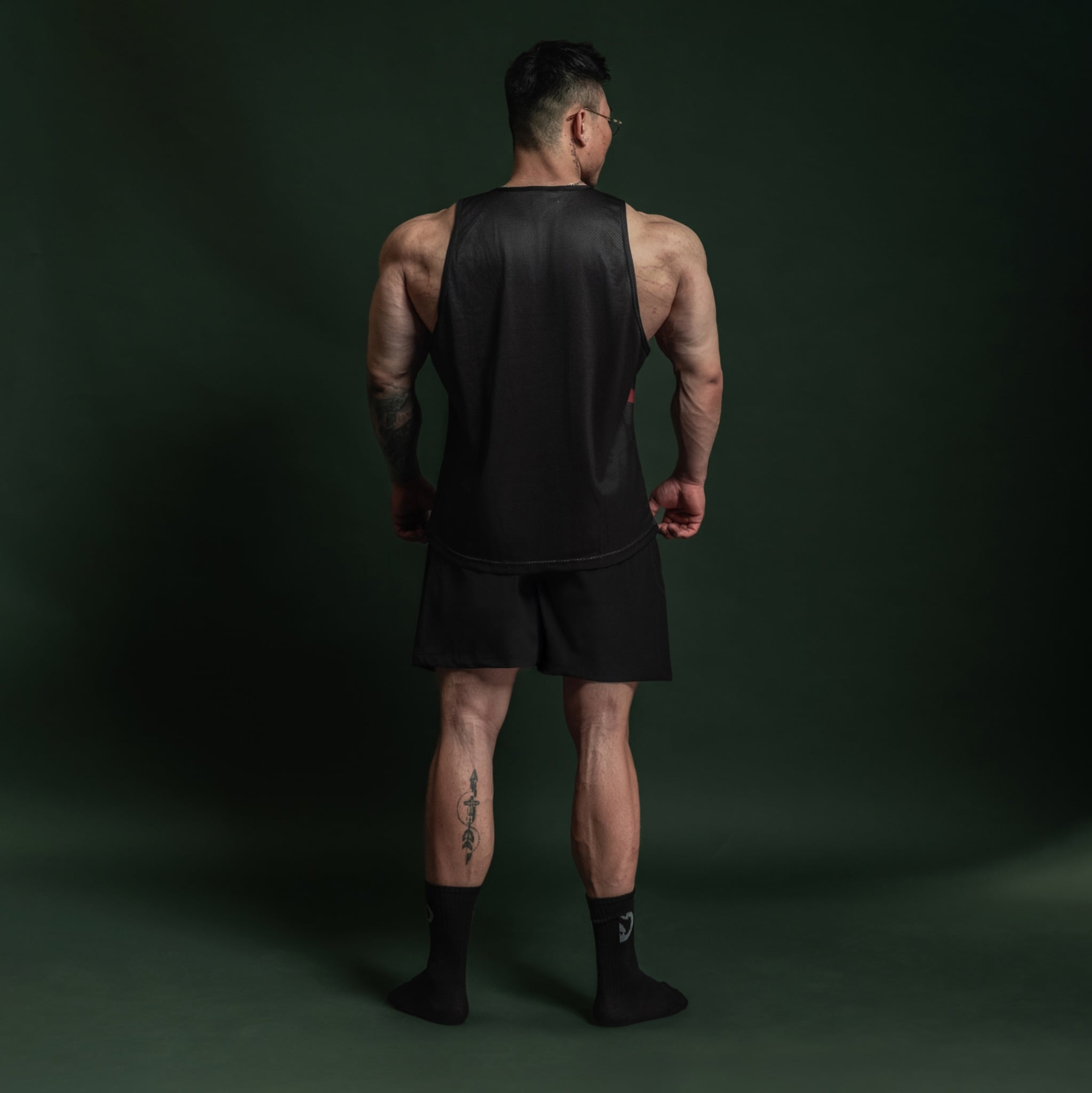  Áo ba lỗ Degrey Tanktop màu đen Crimson Surge thể thao - TANKCRIMD 