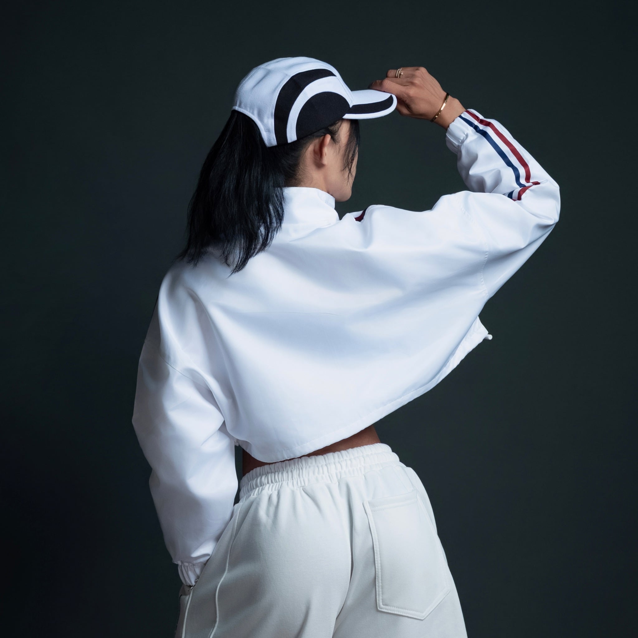  Áo Khoác Nữ Freesize Jacket Degrey TriEdge màu trắng - EDGET 