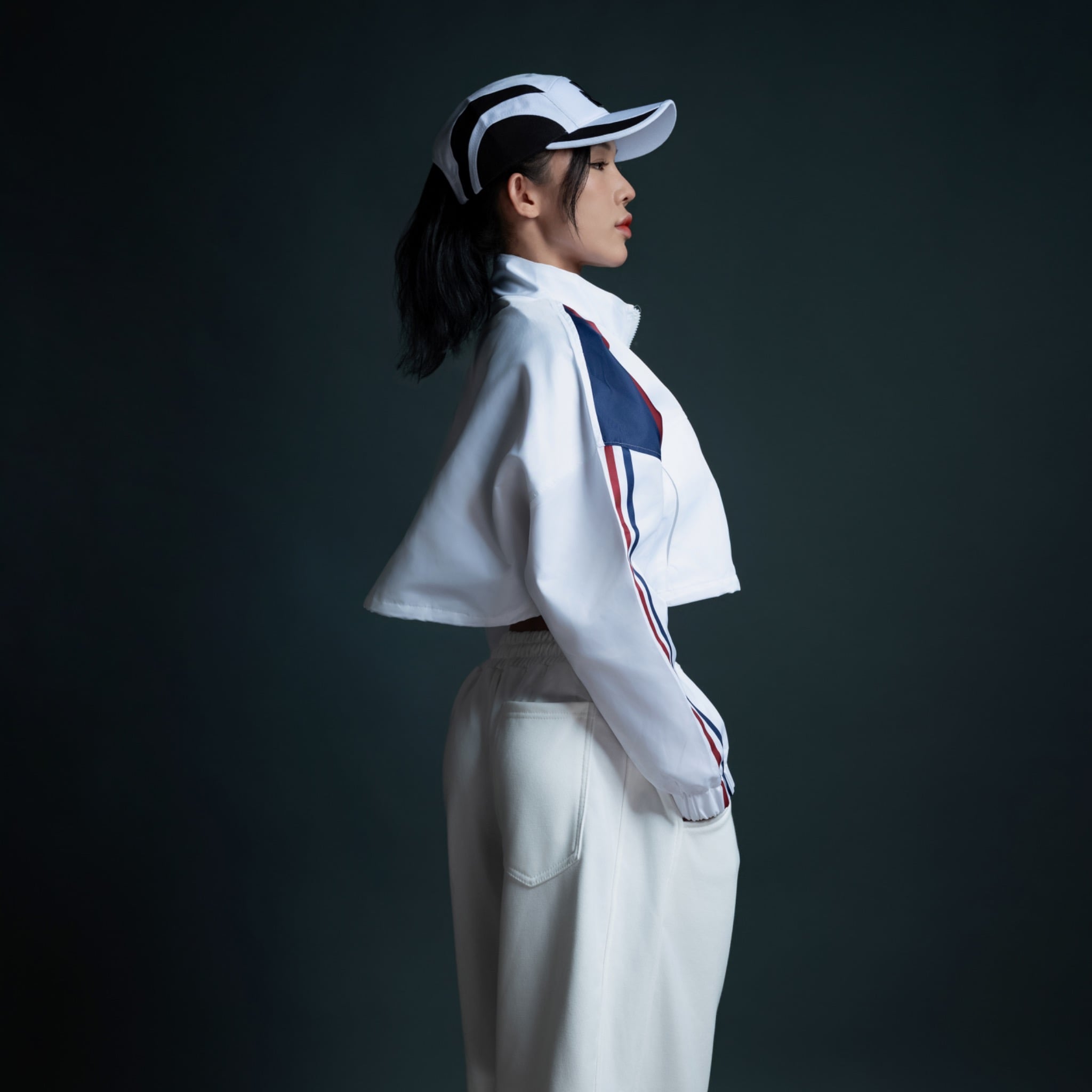  Áo Khoác Nữ Freesize Jacket Degrey TriEdge màu trắng - EDGET 