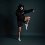  Hoodie Zip Degrey Athlete màu đen - HDZD 