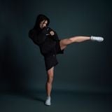  Hoodie Zip Degrey Athlete màu đen - HDZD 