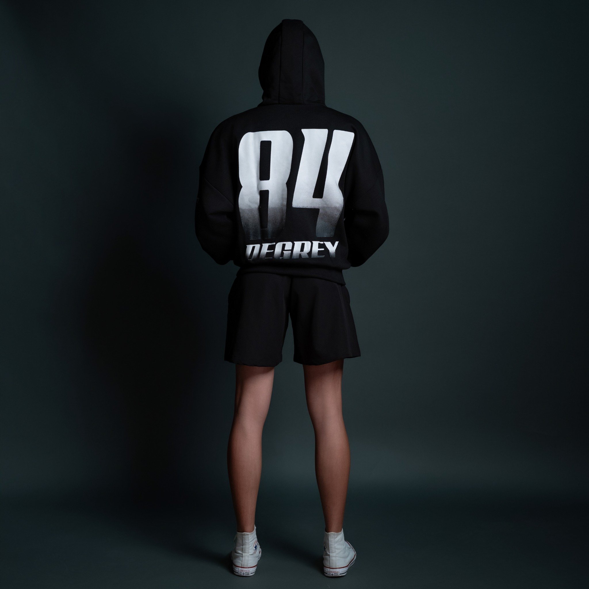  Hoodie Zip Degrey Athlete màu đen - HDZD 