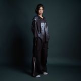  Áo thun tay dài màu đen Degrey Jersey long sleeve cổ tim thời trang thể thao Dark Fire Velocity - LONGDARK 