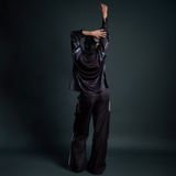  Áo thun tay dài màu đen Degrey Jersey long sleeve cổ tim thời trang thể thao Dark Fire Velocity - LONGDARK 
