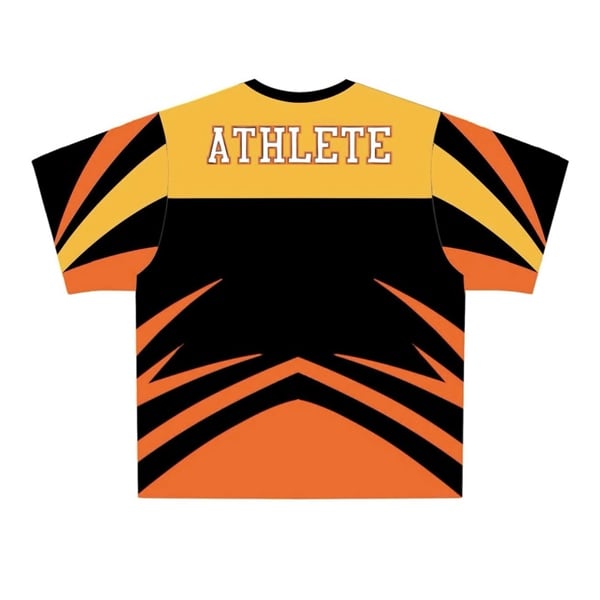  Áo thun thể thao màu CAM BLAZE Degrey Jersey 84 cổ tim - JERBLACAM 