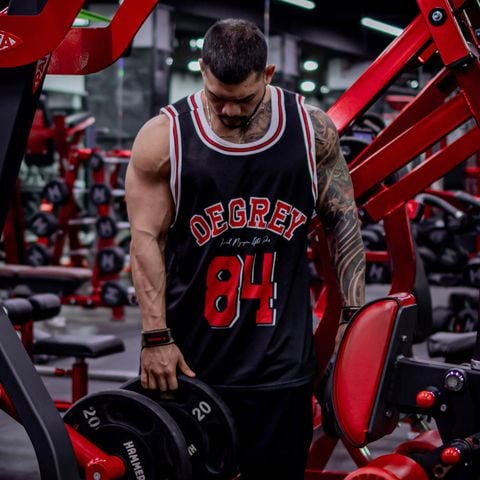  Áo ba lỗ Degrey Tanktop thể thao thời trang nam nữ màu đen - TANKD 