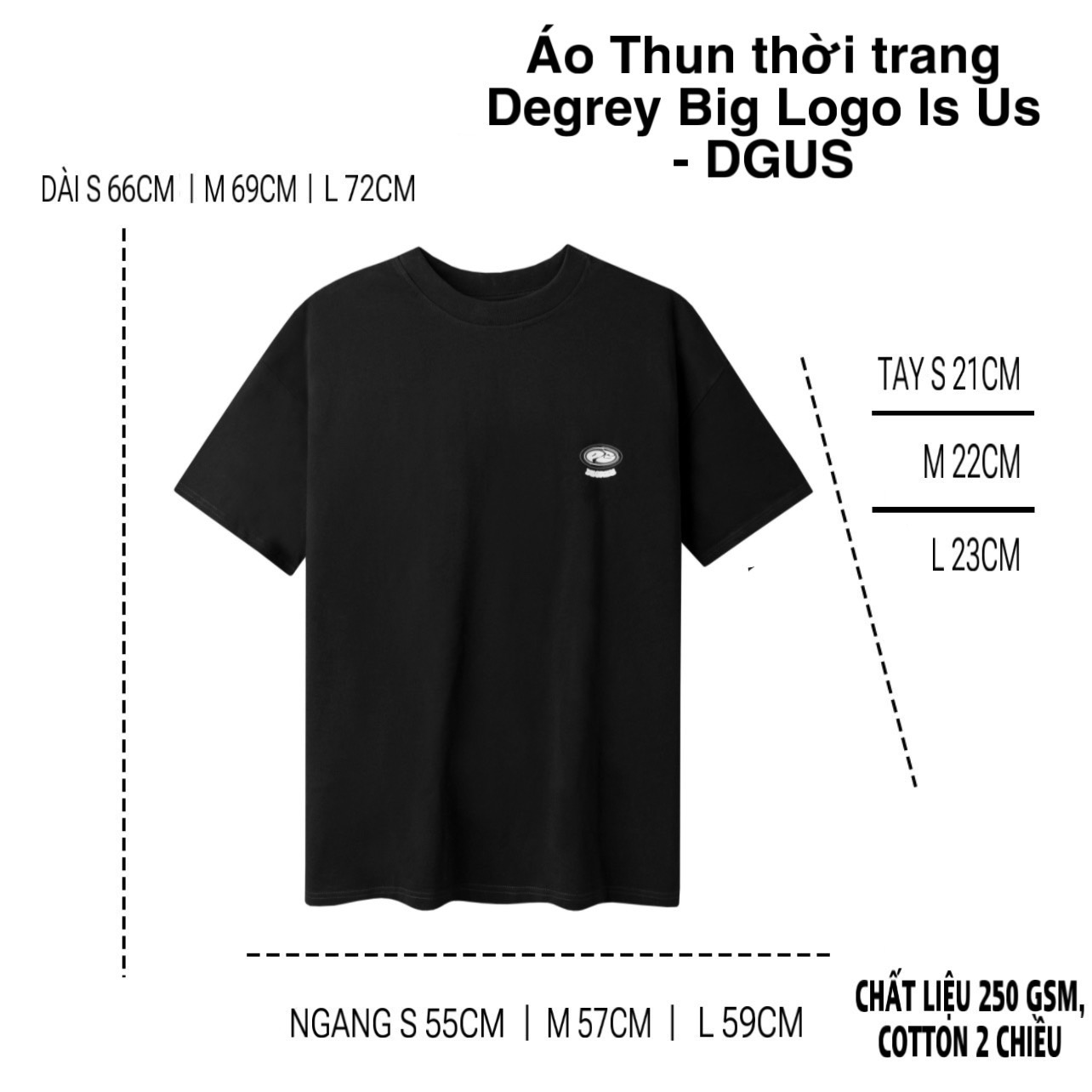  Áo Thun thời trang Degrey Big Logo Is Us - DGUS 
