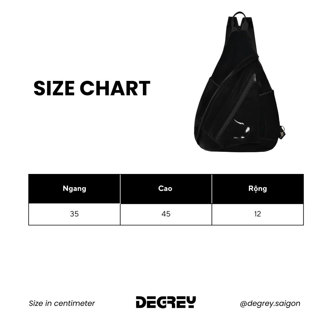  Túi Degrey Sling Bag 2in1 Suede Simili - SLING 