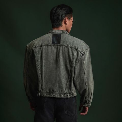 Áo Khoác Degrey Jean Jacket Basic Wax Gray - JEANJK 