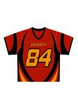  Áo thun thể thao màu đỏ Degrey Jersey Velocity 84 cổ tim - VELODO 