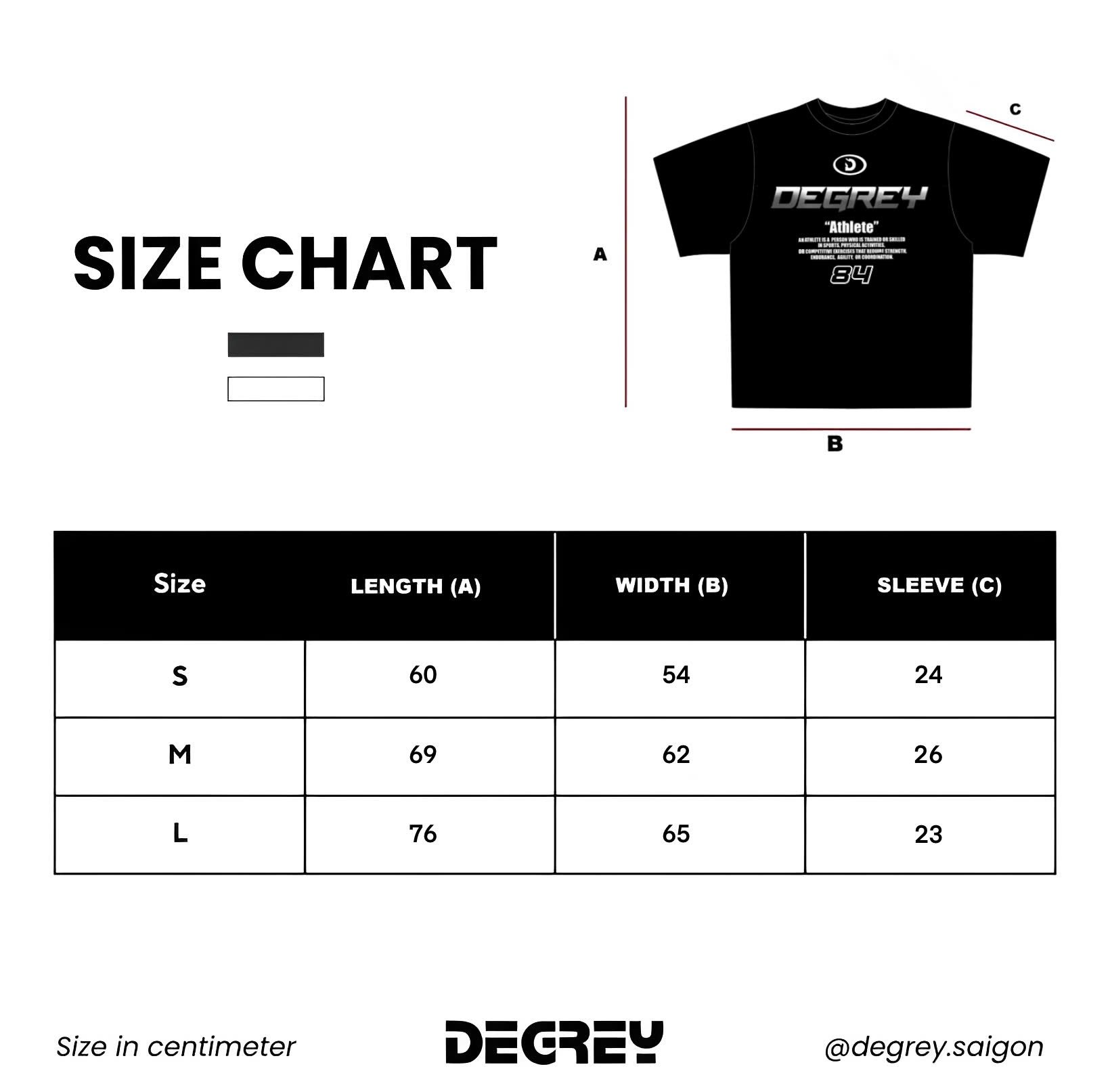  Áo Thun Degrey Cotton màu đen Tee Athlete Black - TEEATH 
