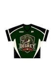  Áo thun thể thao màu xanh Degrey Jersey Rex 84 cổ tim - JERREX 