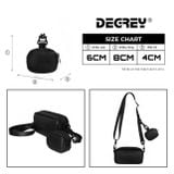  Túi da simili treo mini Degrey thiết kế nhỏ gọn làm móc khóa - MOC 