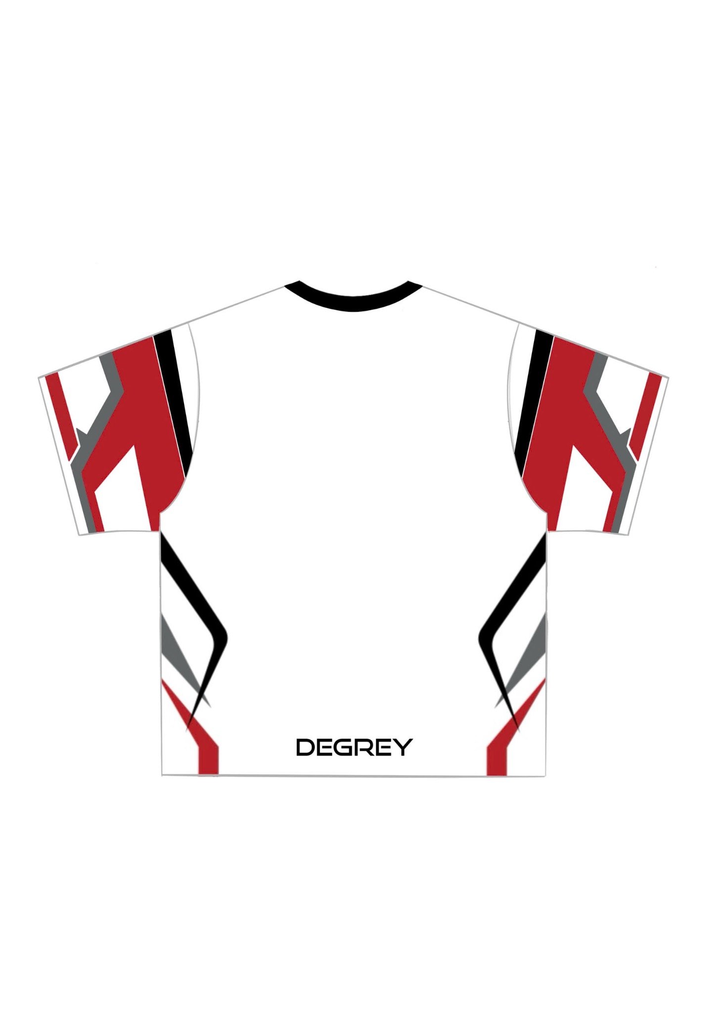  Áo thun Degrey Jersey Striker 84 cổ tim màu trắng in hình thời trang thể thao - JERSTRIT 