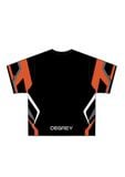  Áo thun Degrey Jersey Striker 84 cổ tim màu cam in hình thời trang thể thao - JERSTRIC 