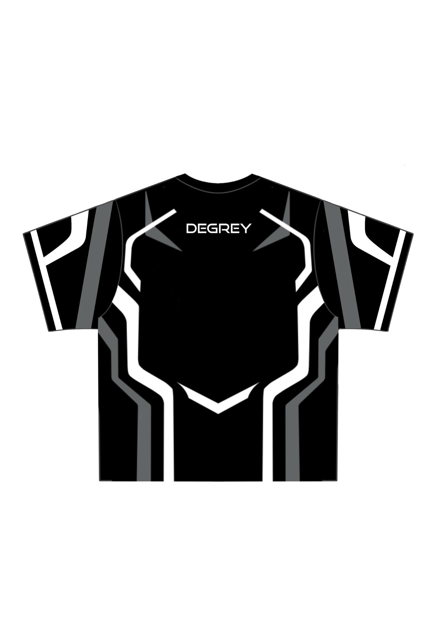  Áo thun Degrey Jersey Striker 84 cổ tim màu ĐEN in hình thời trang thể thao - JERSTRID 