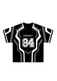  Áo thun Degrey Jersey Striker 84 cổ tim màu ĐEN in hình thời trang thể thao - JERSTRID 