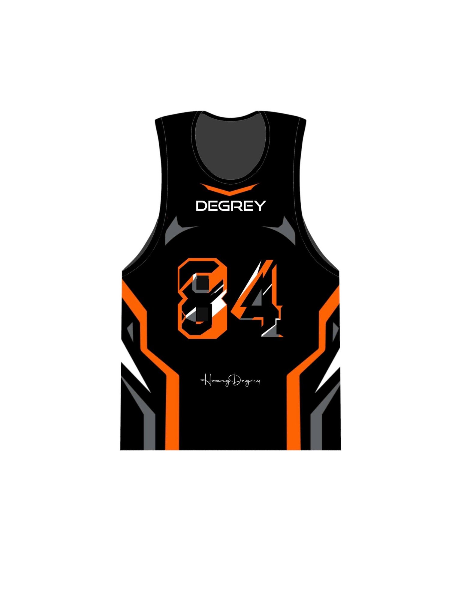  Áo ba lỗ Degrey Tanktop màu đen Big Logo D thể thao - TANKSTRIKCAM 
