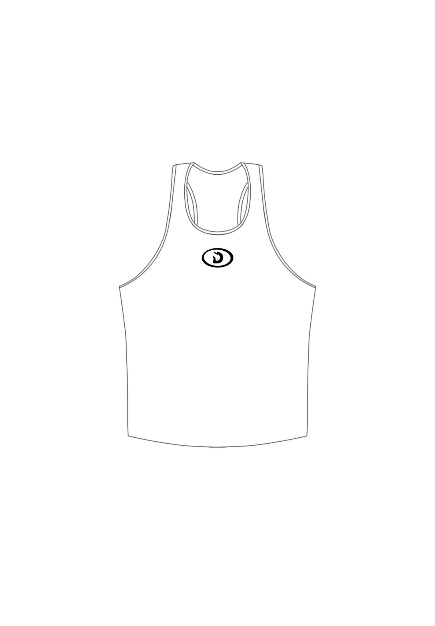  Áo Ba Lỗ Degrey Thun Gân màu TRẮNG TankTop Rib - TANKRIBTRANG 