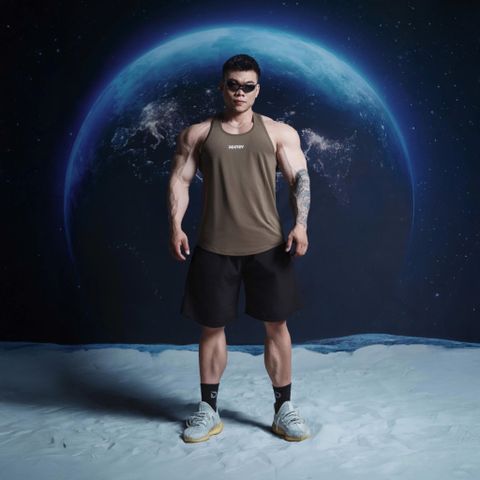  Áo Ba Lỗ Tanktop màu rêu Gym Thể Thao Thoáng Mát In logo Degrey - Local Brand Degrey sport wear - BLGREU 