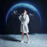  Áo khoác bomber Degrey màu trắng - BOMBT 