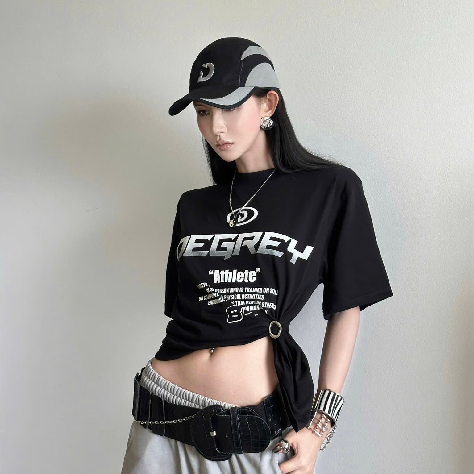  Áo Thun Degrey Cotton màu đen Tee Athlete Black - TEEATH 