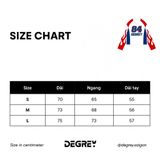  Áo thun tay dài màu trắng Degrey Jersey long sleeve cổ tim thời trang thể thao FIRE - LONGFIRE 