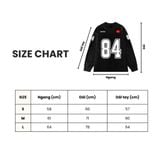  Áo thun Degrey Jersey cổ tim tay dài in hình thời trang thể thao nam nữ màu đen - TADAD 