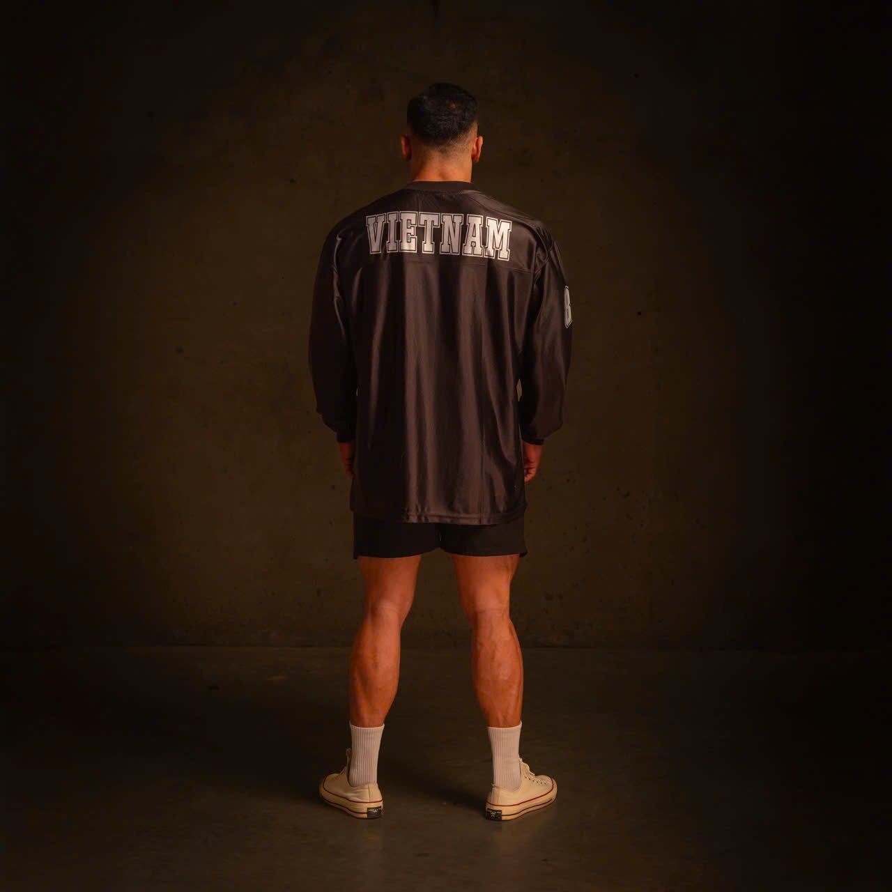  Áo thun Degrey Jersey cổ tim tay dài in hình thời trang thể thao nam nữ màu đen - TADAD 