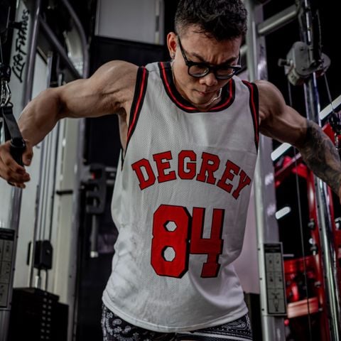  Áo ba lỗ Degrey Tanktop thể thao thời trang nam nữ màu trắng - TANKT 