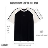  Degrey Raglan Line Hồng Tee Đen Hồng - DRLHD 