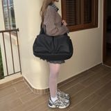  Túi Da Suede simili Degrey Big Logo đeo chéo vai thời trang nam nữ - SUEDE 